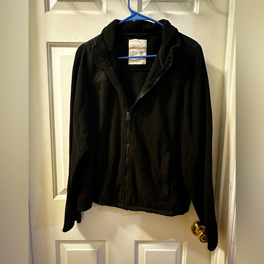 Aeropostale Black Zip Up Jacket